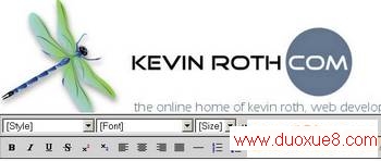 Kevin Roths Cross Browser Rich Text Editor